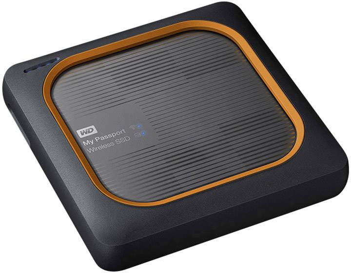WD My Passport™ Wireless SSD 1 TB WLAN-SSD-Festplatte USB Host, USB 3.2 Gen 1 (USB 3.0), WLAN 802.11 b/g/n Grau  WDBAMJ0010BGY-EESN