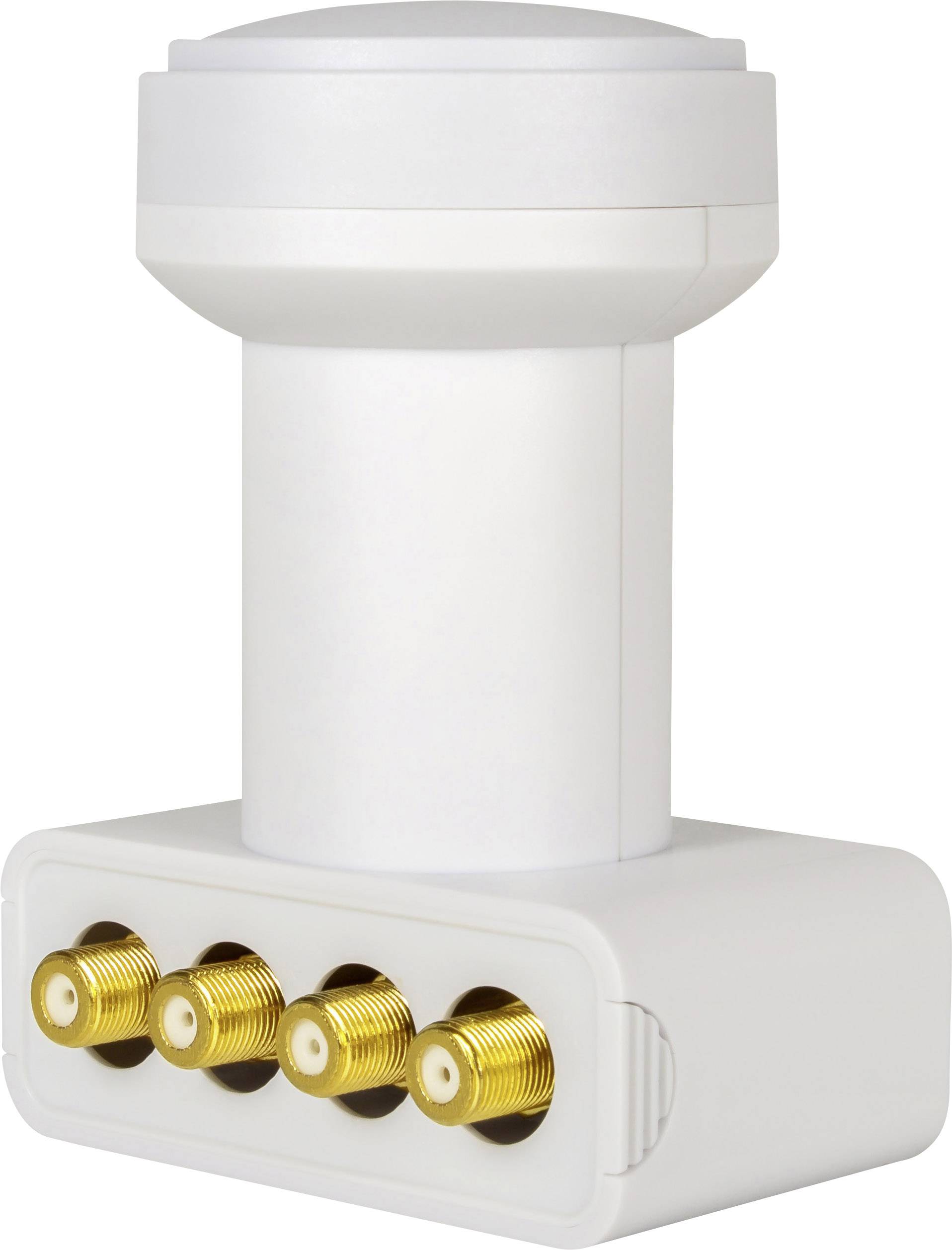 MegaSat HD-Profi Quad-LNB Teilnehmer-Anzahl: 4 Feedaufnahme: 40mm vergoldete Anschlüsse, Wetterschutz Weiß