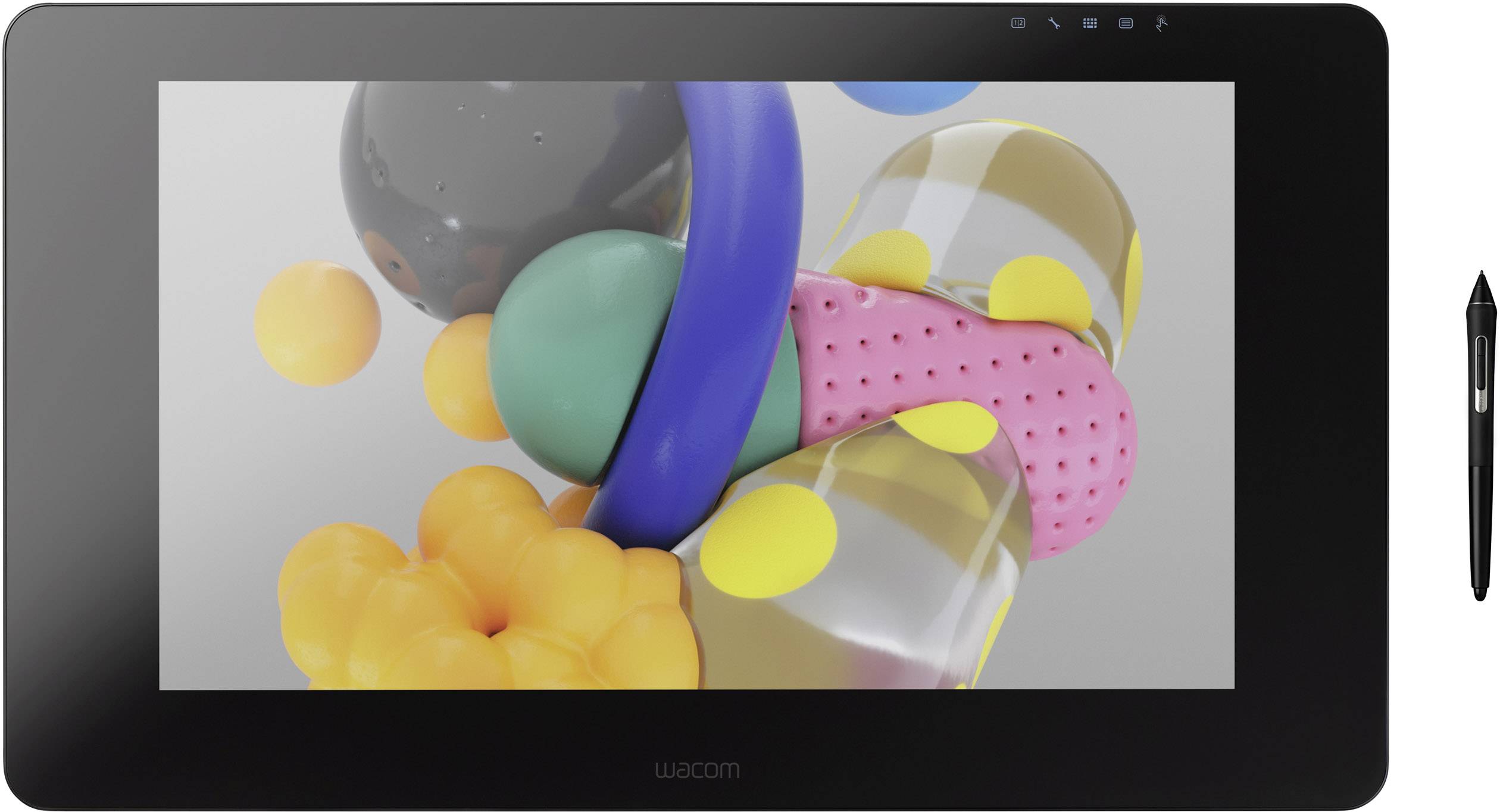 Wacom Cintiq Pro DTK-2420 - Digitalisierer mit LCD Anzeige - 52.2 x 29.4 cm - elektromagnetisch - 17 Tasten - kabelgebun