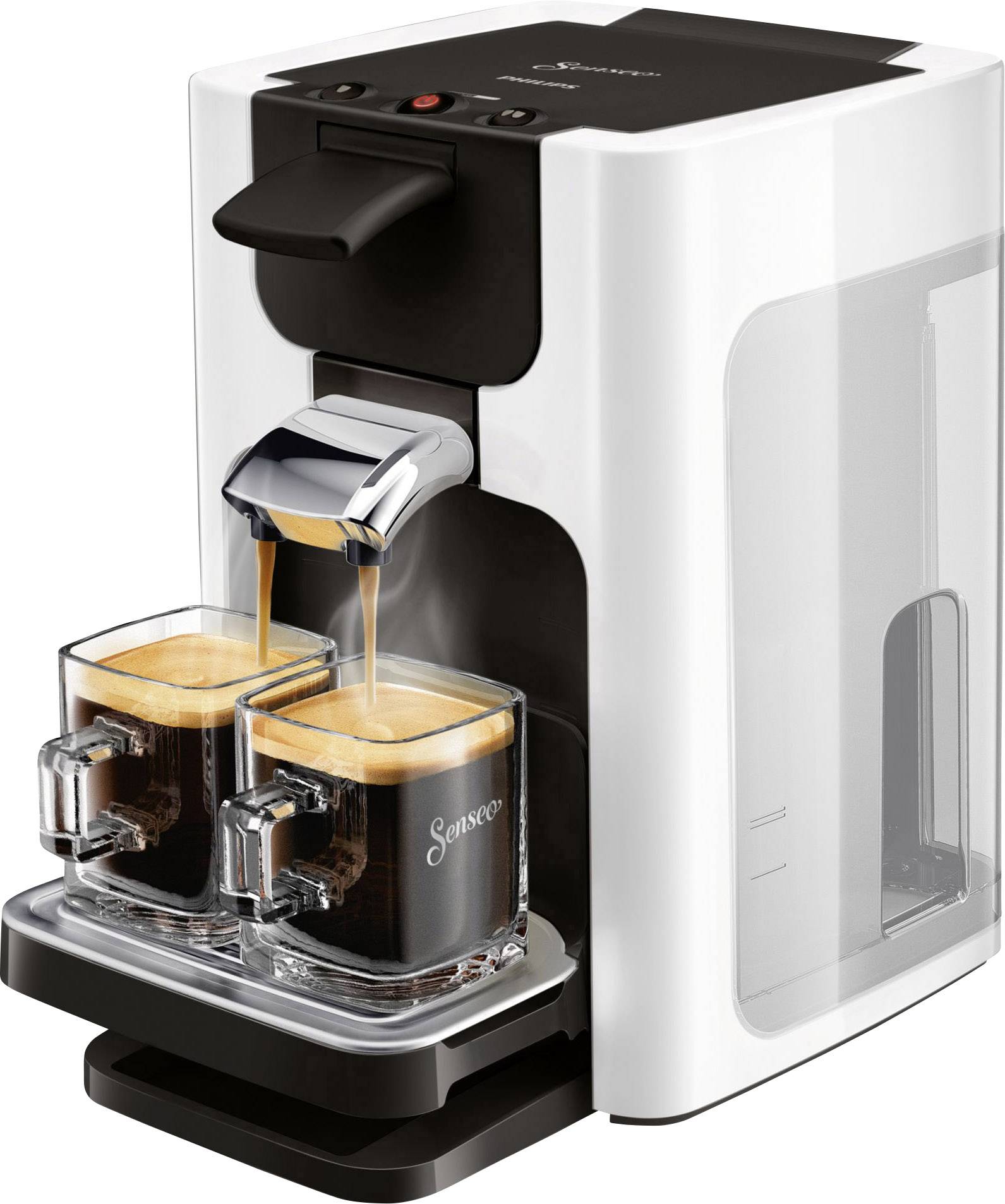 SENSEO® HD7865/00 HD7865/00 Kaffeepadmaschine Weiß Höhenverstellbarer Kaffeeauslauf