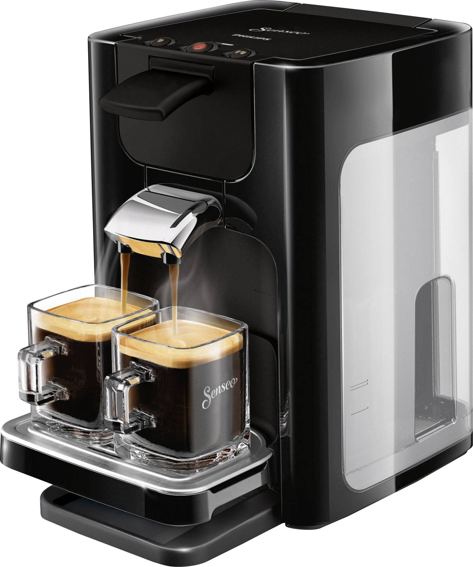 SENSEO® HD7865/60 HD7865/60 Kaffeepadmaschine Schwarz Höhenverstellbarer Kaffeeauslauf