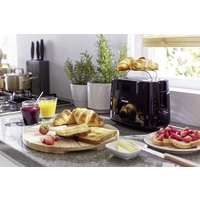 Philips HD2581/90 Toaster mit Brötchenaufsatz Schwarz Philips HD2581/90 Toaster mit Brötchenaufsatz Schwarz