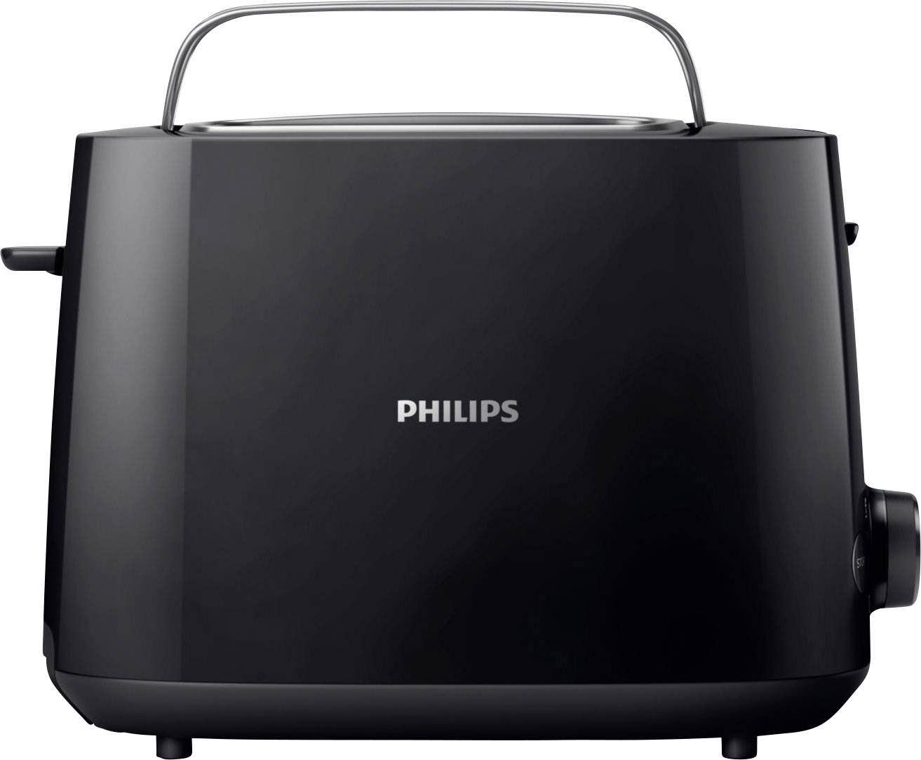 Philips Home HD2581/90 Toaster mit Brötchenaufsatz Schwarz