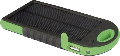 Solar Powerbank PCMP32 Solar-Ladegerät Ladestrom Solarzelle 200mA Kapazität (mAh, Ah) 500
