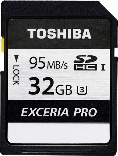 Toshiba Exceria Pro N401 SDHC-Karte 32GB Class 10, UHS-I, UHS-Class 3