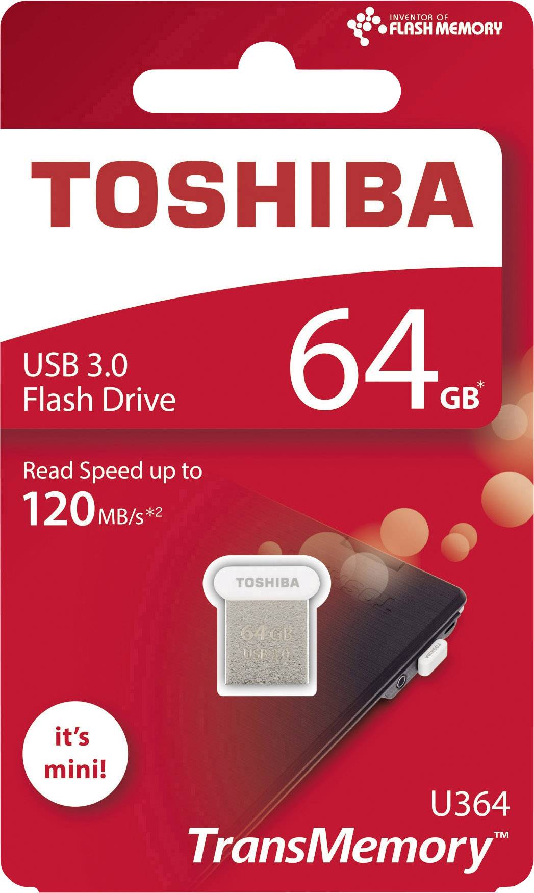 Toshiba TransMemory U364 USB-Stick 64GB Weiß THN-U364W0640E4 USB 3.0
