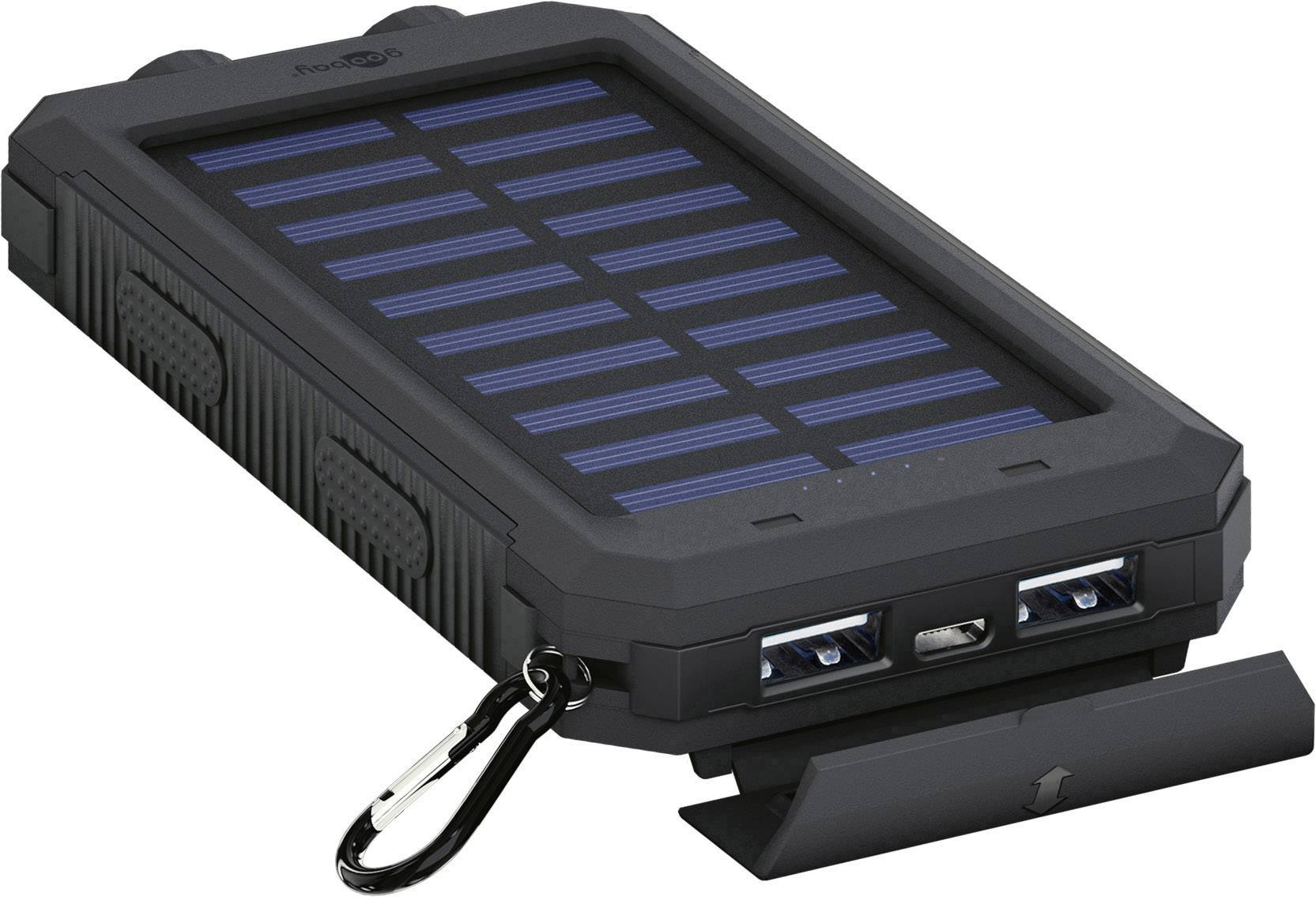 Goobay Outdoor 8.0 49216 Solar-Ladegerät Ladestrom Solarzelle 200 mA 8000 mAh