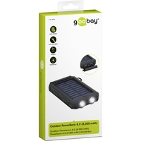Goobay Outdoor 8.0 49216 Solar-Ladegerät Ladestrom Solarzelle 200mA 8000 mAh Goobay Outdoor 8.0 49216 Solar-Ladegerät Ladestrom Solarzelle 200mA 8000 mAh