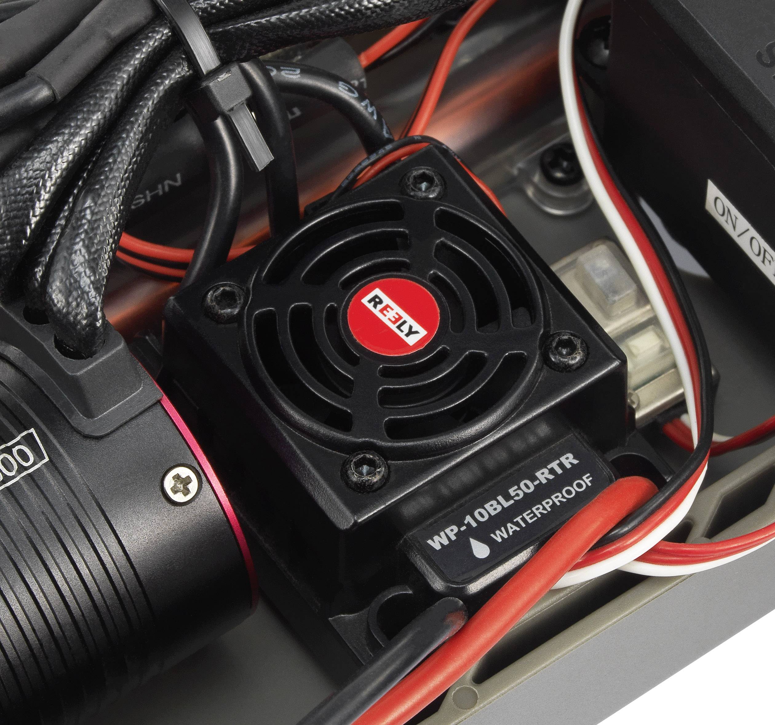 Reely Bad 1 Brushless 1:10 RC Modellauto Elektro Monstertruck Allradantrieb (4WD) 100% RtR 2,4GHz inkl. Akku, Ladegerät und