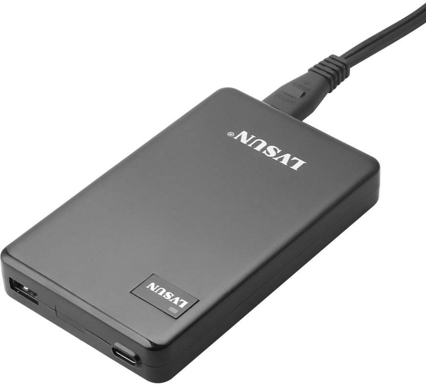 LVSUN 60W USB-C LS-PD60 USB-Ladestation Steckdose Ausgangsstrom (max.) 5000mA 2 x USB 2.0 Buchse A, USB-C™ Buchse USB Power