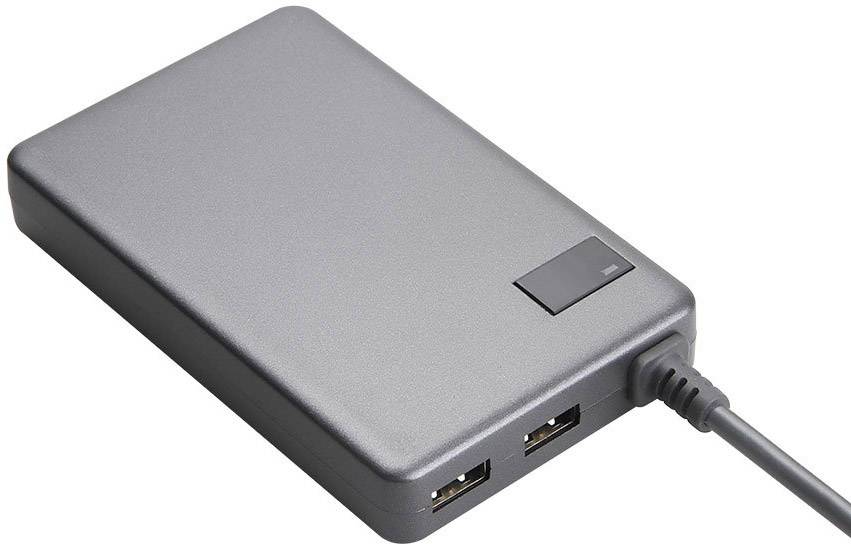 LVSUN Ultra Slim USB Ladestation 90W 1x USB-A, DC-Stecker 3.5mm Schwarz Innenbereich
