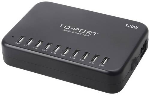 LVSUN 120W Smart 10-Port USB-charging stand 120W Ausgangsstrom (max.)