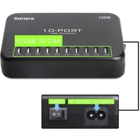 LVSUN 120W Smart 10-Port USB Ladestation 120W 10x USB-A Schwarz Innenbereich LVSUN 120W Smart 10-Port USB Ladestation 120W 10x USB-A Schwarz Innenbereich