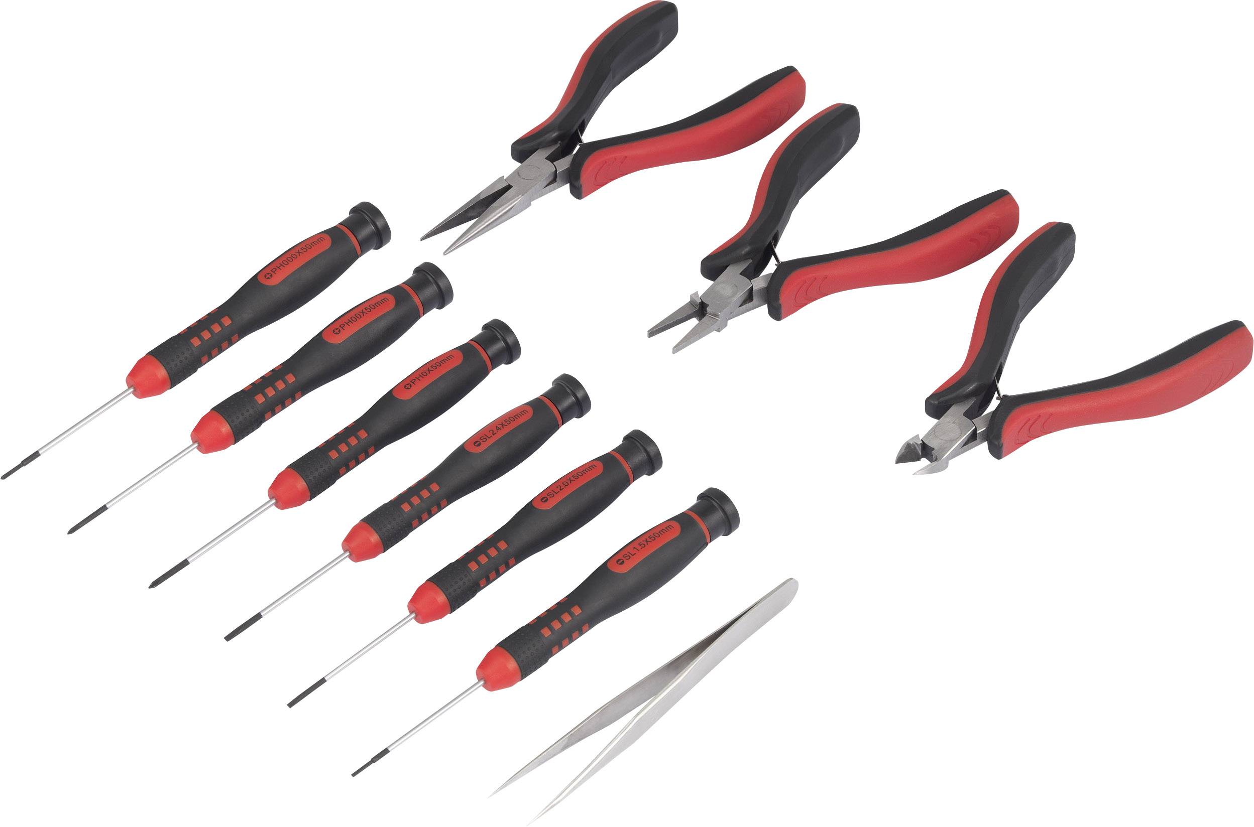 TOOLCRAFT TO-4950444 Universal, Smartphone, Profi, Modellbau, Lehrlinge, Heimwerker, Handy, Handwerker, Techniker Werkzeugset