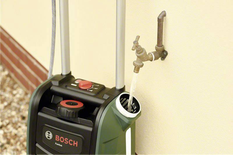 Bosch Home and Garden Fontus Mobile Waschstation mit Akku 12 bar Kaltwasser