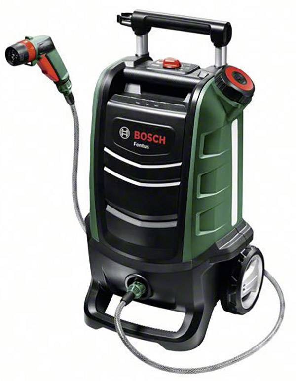 Bosch Home and Garden Fontus Mobile Waschstation mit Akku 12 bar Kaltwasser