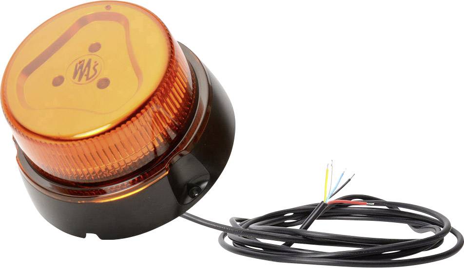 WAS Rundumleuchte W126 Double Flash 866.4DSYNC 12 V, 24V über Bordnetz Schraubmontage Orange