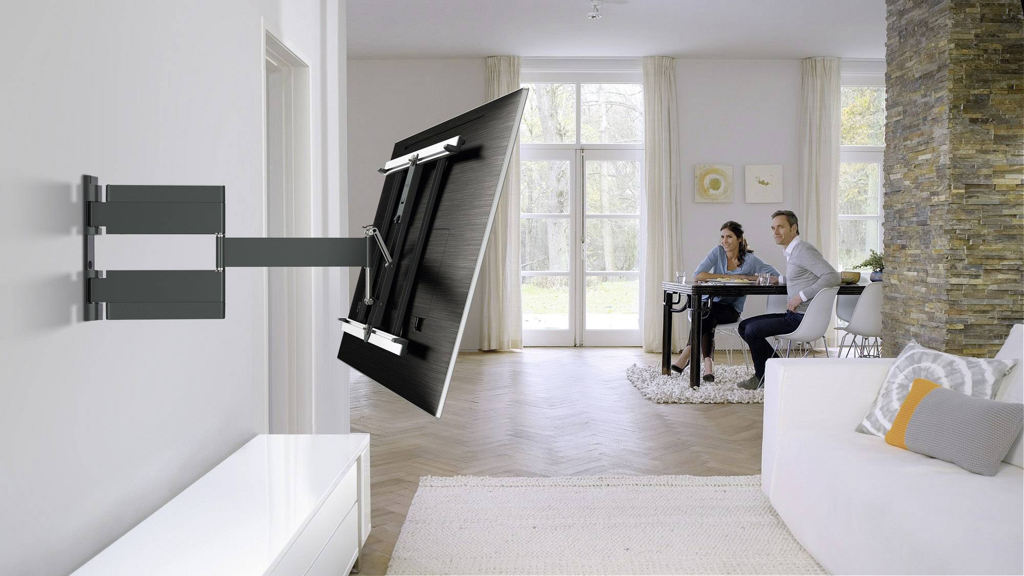 Vogel's THIN 445 TV-Wandhalterung 66,0 cm (26") - 139,7 cm (55") Schwenkbar, Neigbar, Ausziehbar Mit Verriegelungsmechanismus