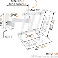 Vogel's WALL 3245 TV-Wandhalterung 81,3 cm (32") - 139,7 cm (55") Schwenkbar, Neigbar Vogel's WALL 3245 TV-Wandhalterung 81,3 cm (32") - 139,7 cm (55") Schwenkbar, Neigbar