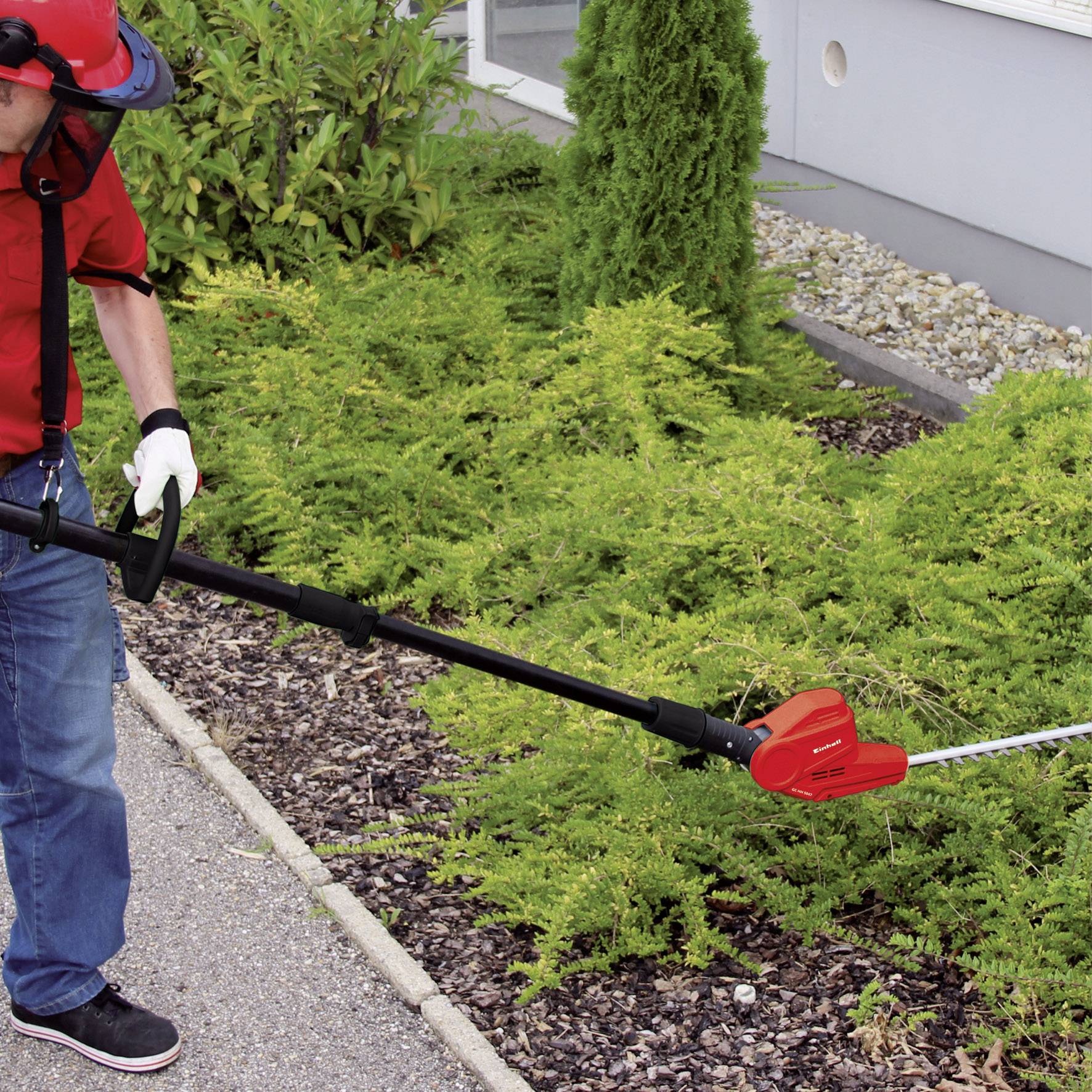 Einhell GC-HH 5047 Elektro Teleskop-Heckenschere Tragegurt 500 W 585 mm