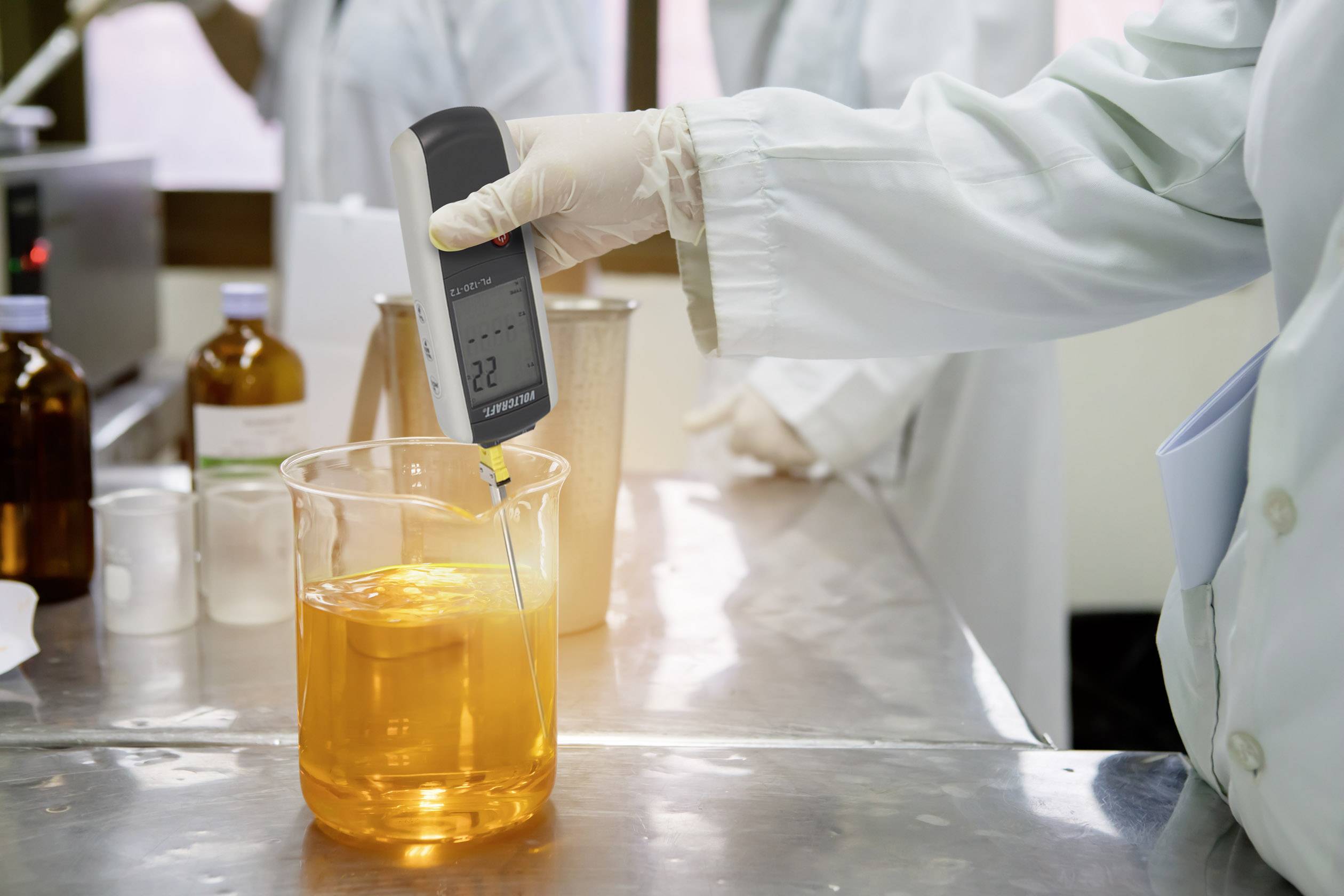 VOLTCRAFT TP-200 Tauchfühler kalibriert (ISO) -100 bis +300°C Fühler-Typ K