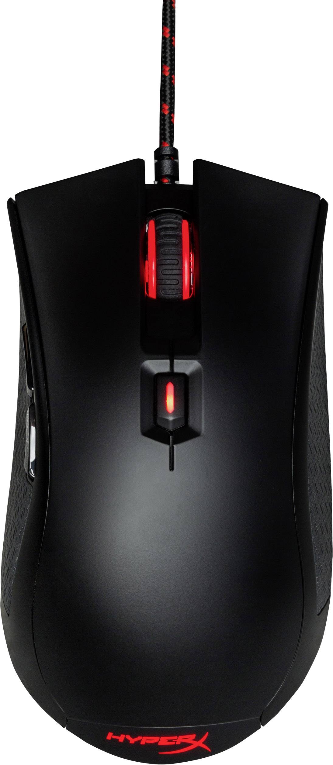 HyperX HXK-DM01 USB-Gaming-Maus Optisch Ergonomisch, Beleuchtet Schwarz