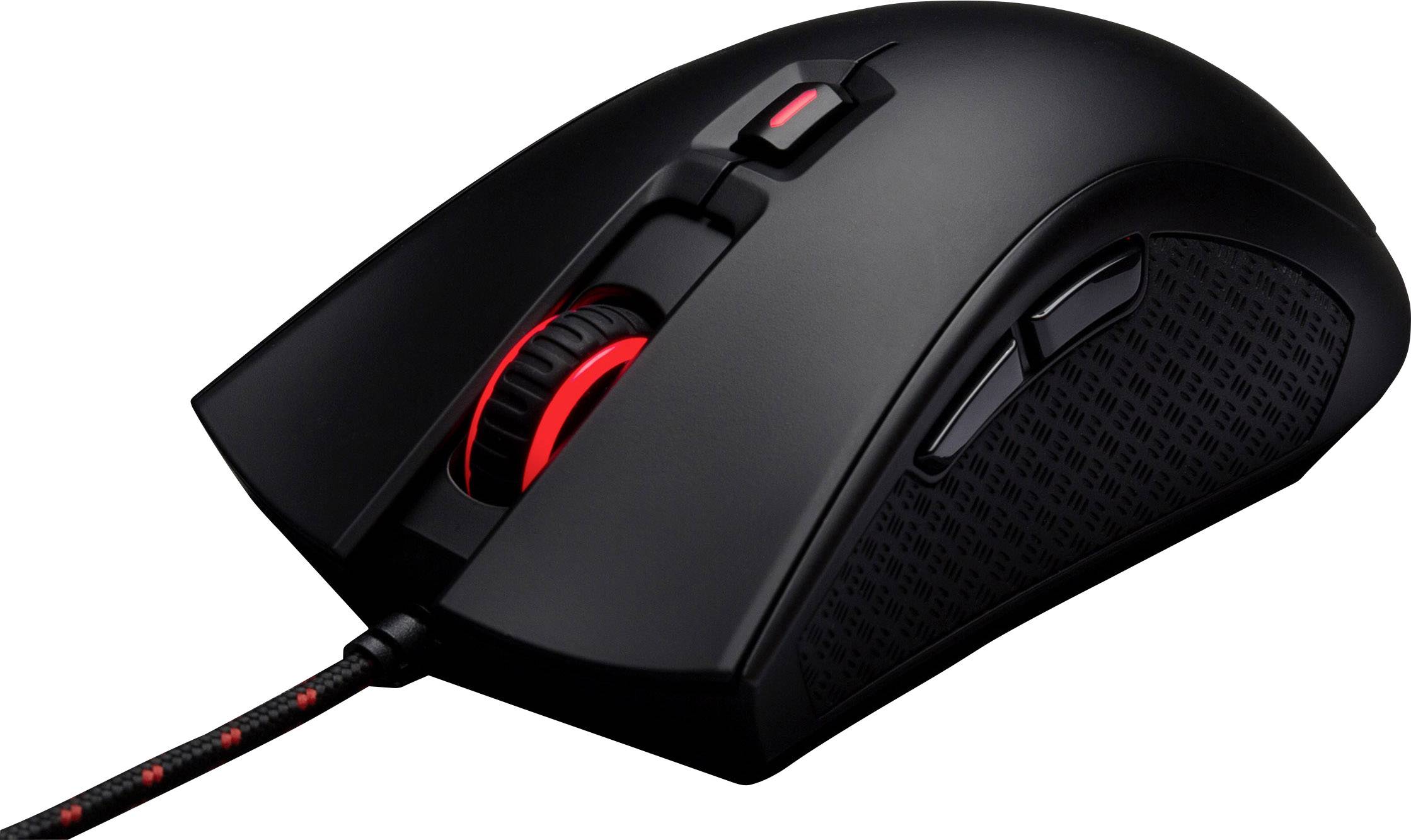 HyperX HXK-DM01 USB-Gaming-Maus Optisch Ergonomisch, Beleuchtet Schwarz