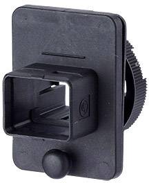 Metz Connect Industry IP67 V4 1401043302KE Flanschgehäuse Schwarz 1 St.