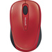 Microsoft Mobile Mouse 3500 Maus Funk BlueTrack Schwarz, Rot 3 Tasten 1000 dpi