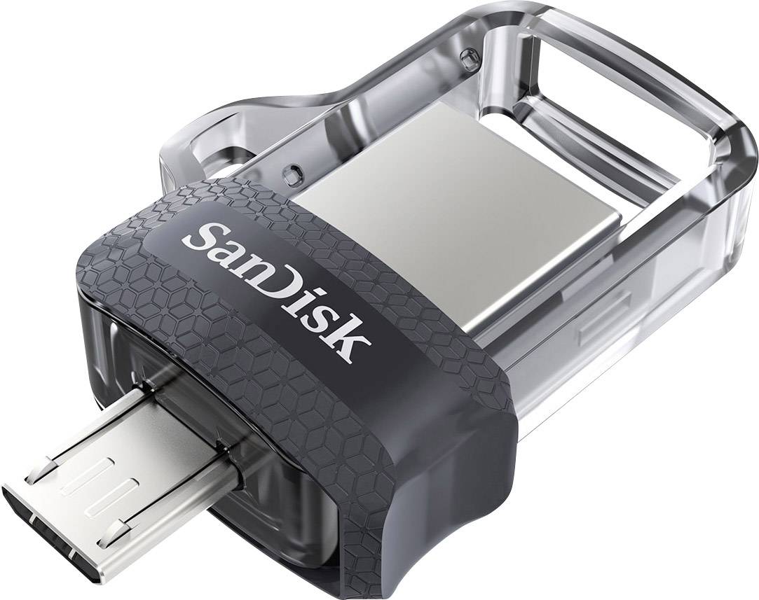 SanDisk Ultra® Dual Drive m3.0 USB-Zusatzspeicher Smartphone/Tablet 32 GB Micro USB (OTG), USB 3.2 Gen 1 (USB 3.0)