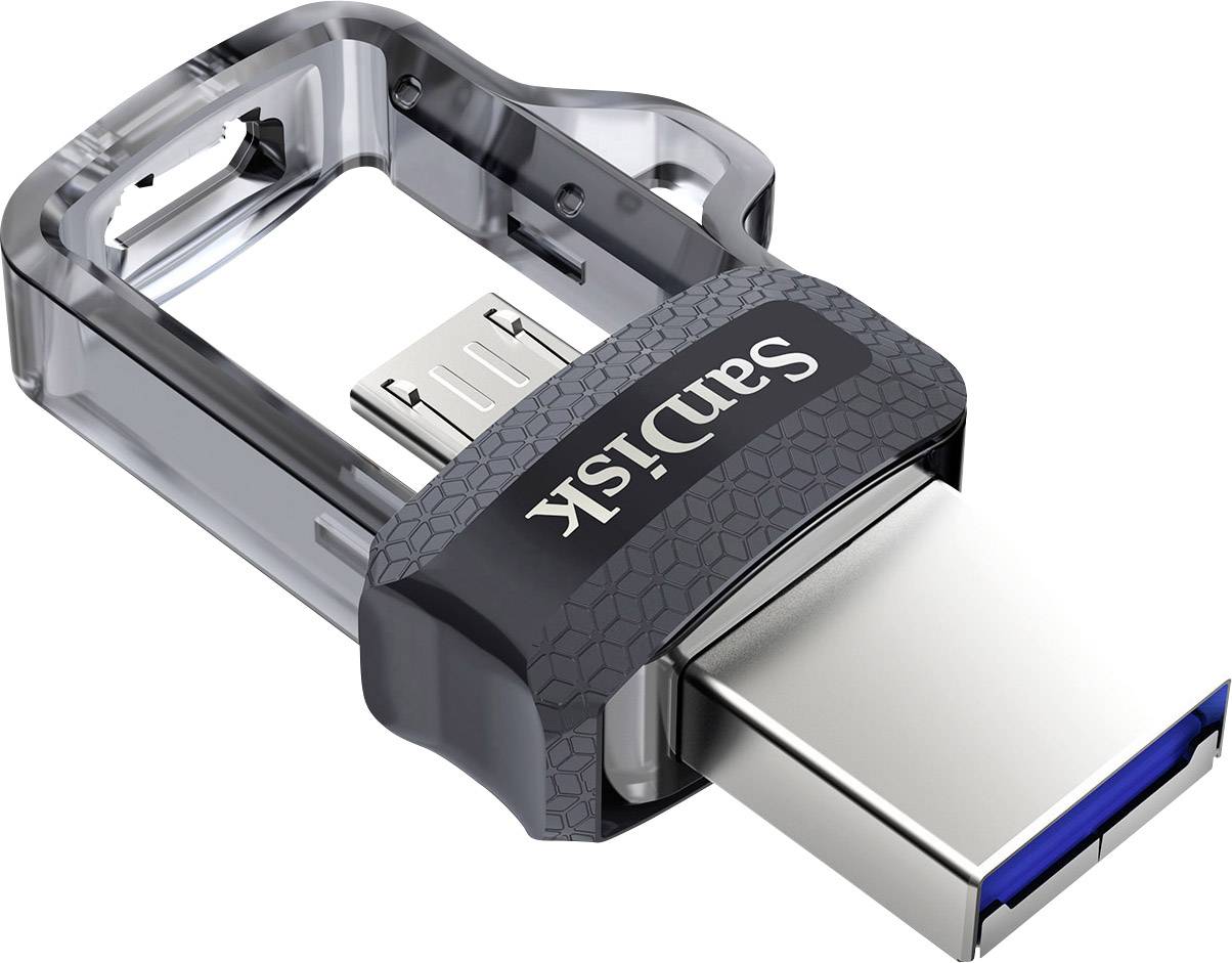 SanDisk Ultra® Dual Drive m3.0 USB-Zusatzspeicher Smartphone/Tablet 32 GB Micro USB (OTG), USB 3.2 Gen 1 (USB 3.0)