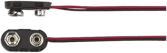 TRU COMPONENTS 18-3786 Batterieclip 1x 9 V Block Druckknopfanschluss