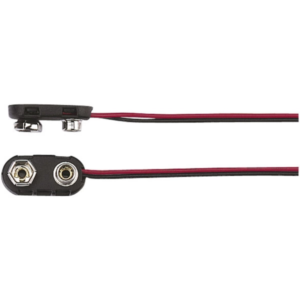 TRU COMPONENTS 18-3786 Batterieclip 1x 9V Block Druckknopfanschluss TRU COMPONENTS 18-3786 Batterieclip 1x 9V Block Druckknopfanschluss