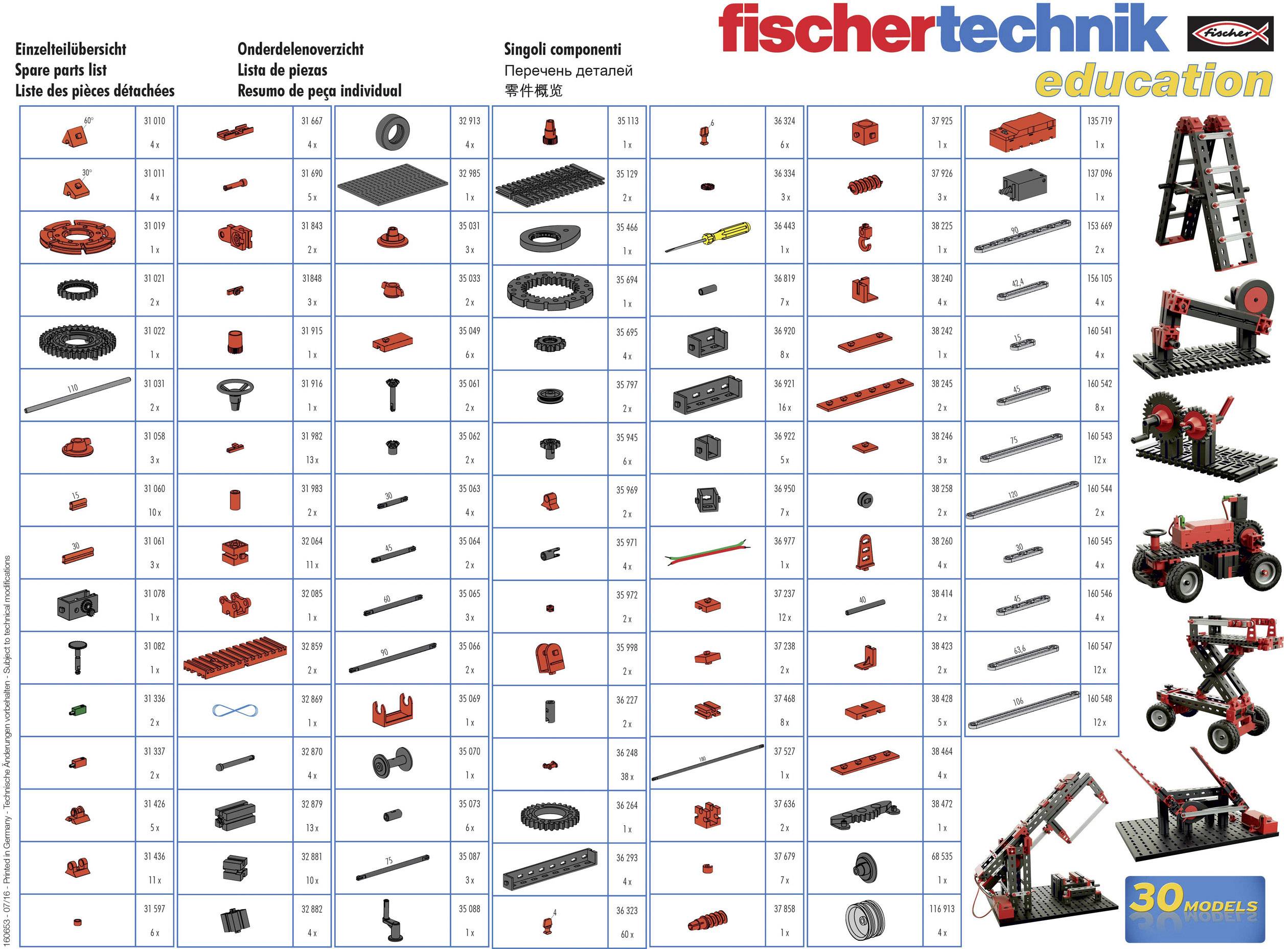 fischertechnik education 538423 Mechanics 2.0 Bausatz