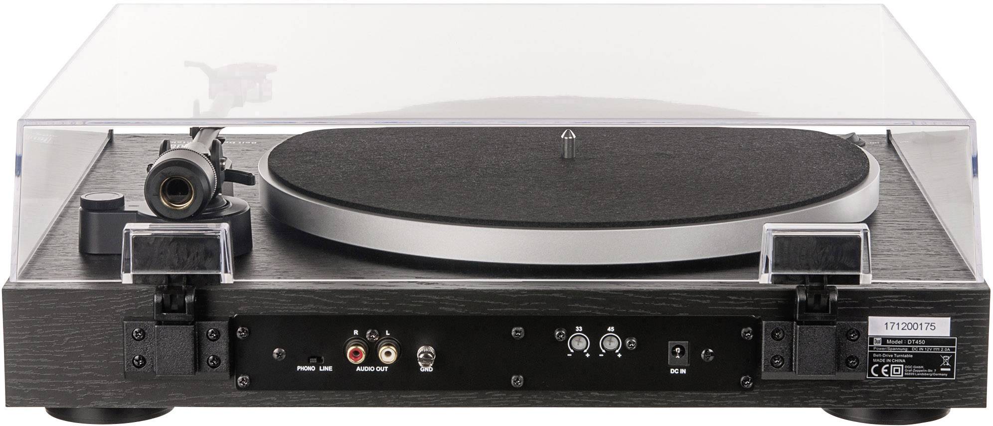 Dual DT 450 Plattenspieler Riemenantrieb Schwarz