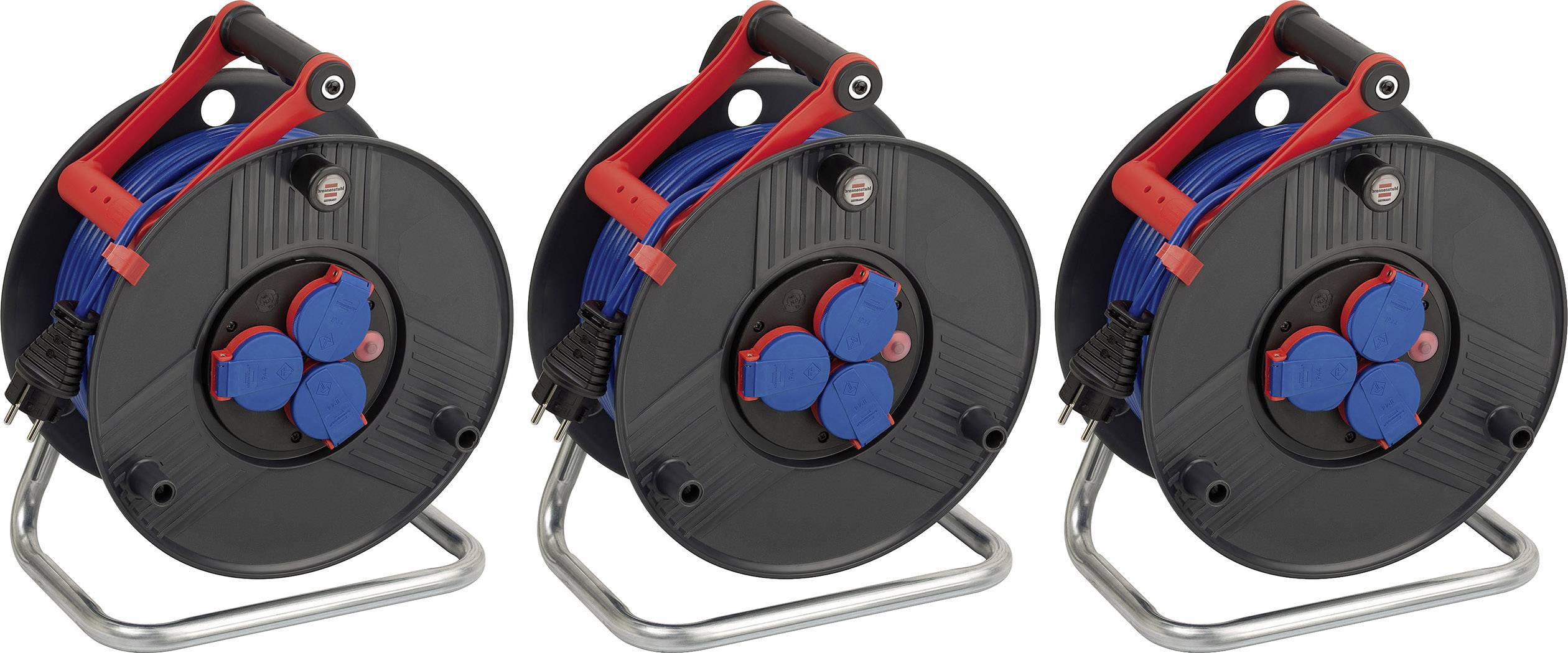 Brennenstuhl 1209830-3 Kabeltrommel 50.00m Blau Schutzkontakt-Stecker