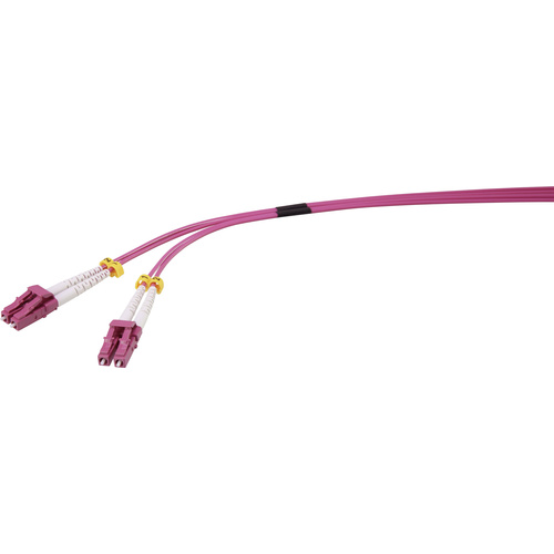 Renkforce RF-3301848 fibre optique FO Câble de raccordement [1x LC mâle - 1x LC mâle] 50/125 µ Multimode OM4 3.00 m