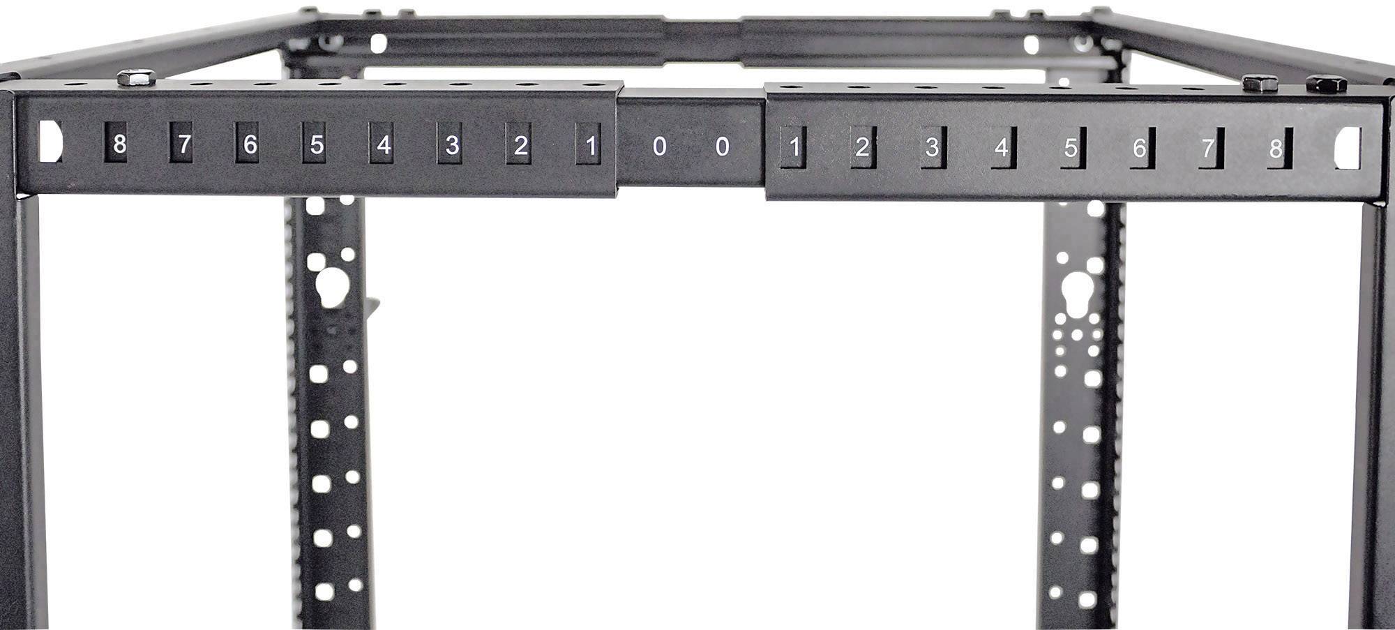 Rack-Montagehilfe mit Zahlen 0 bis 9, die Einstellungen für IT-Hardwaremontage markiert.