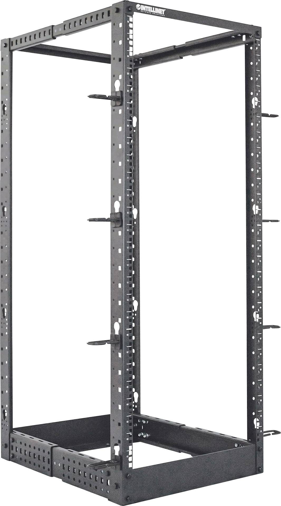 Intellinet 19" Laborgestell 4Pfosten 48HE Flatpack schwarz 19 Zoll Verteilerrahmen (B x H x T) 515 x 2273 x 559mm 48 HE Schwarz