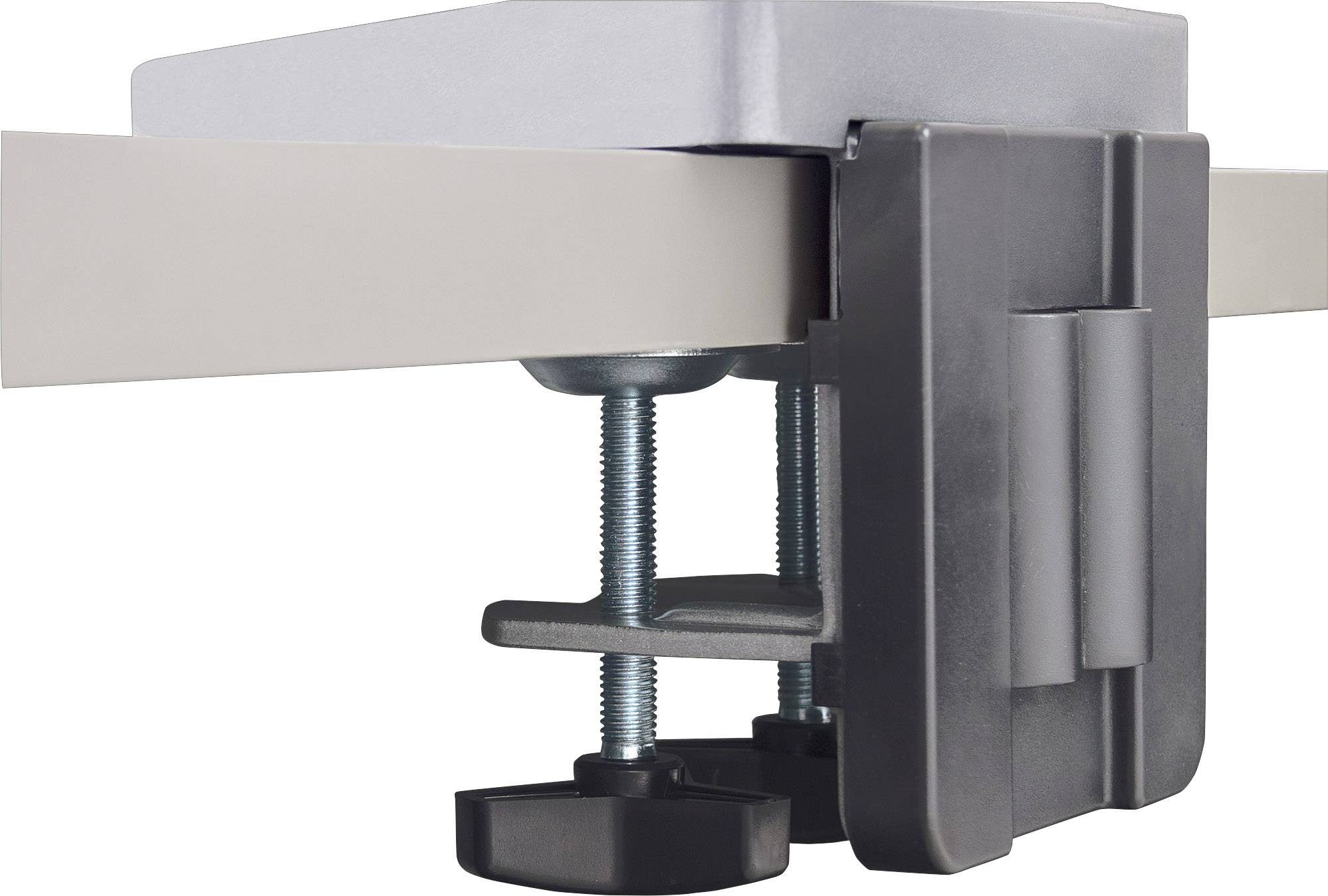 Manhattan 461443 2fach Monitor-Tischhalterung 33,0cm (13") - 68,6cm (27") Höhenverstellbar, Tastaturablage, Neigbar, Schwenkbar