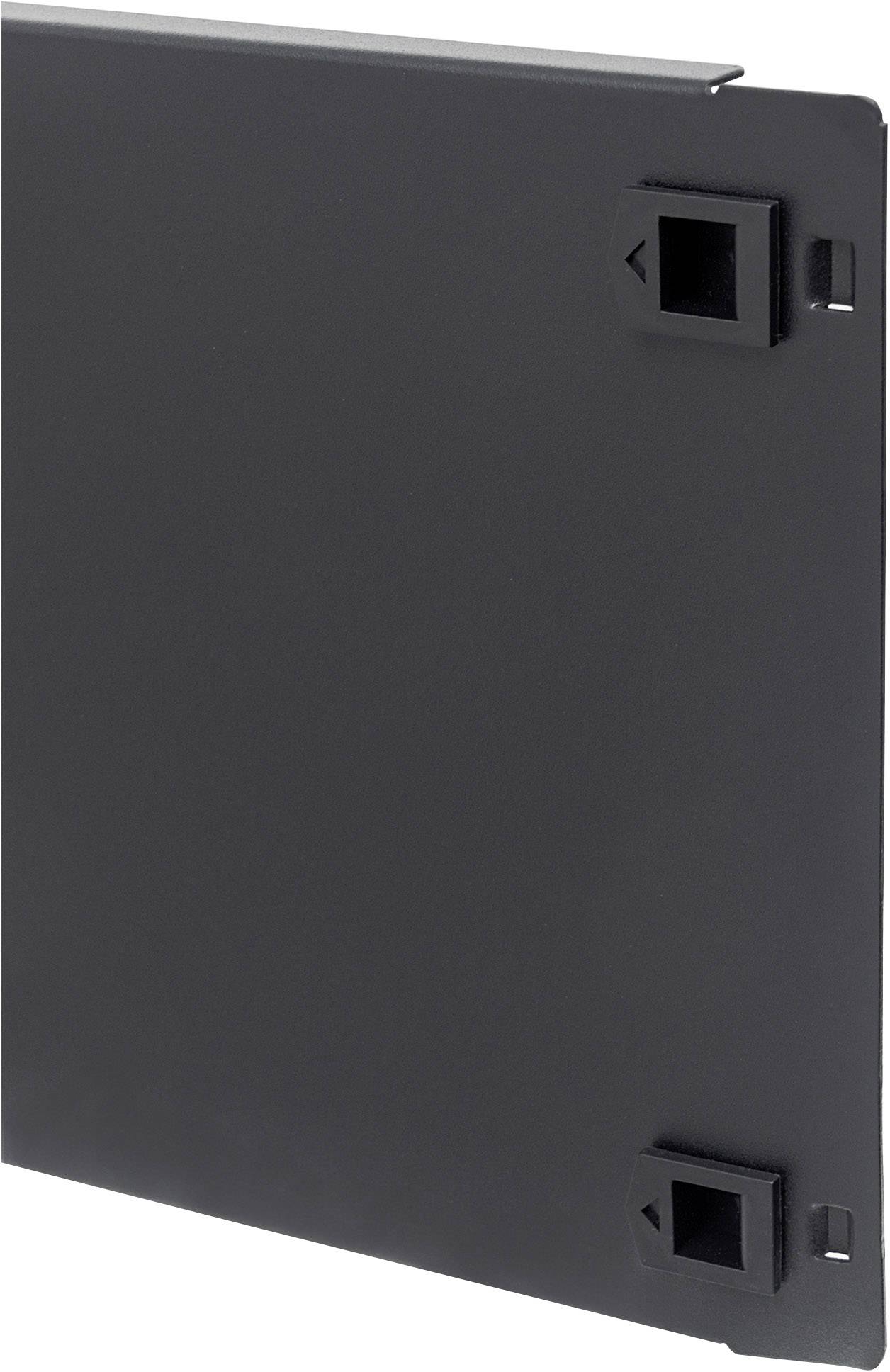 Intellinet 19" Blindabdeckung, werkzeuglos, 4 HE, Metall, schwarz - Blindabdecku