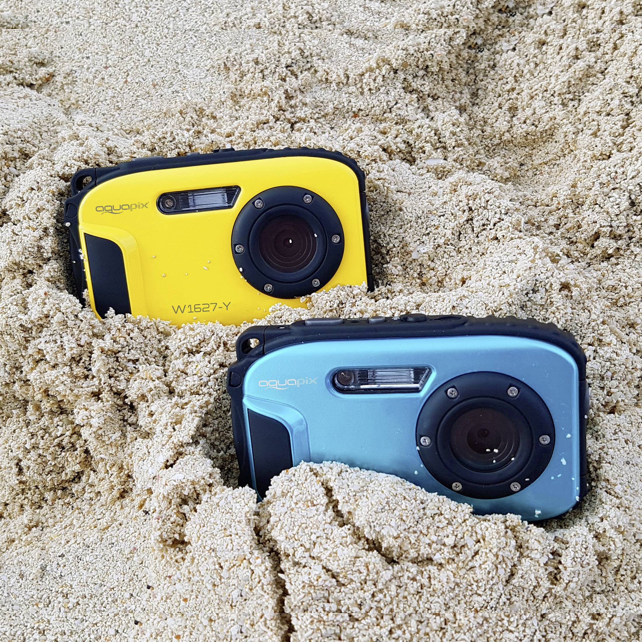 Easypix W1627 Iceblue Digitalkamera 16 Megapixel Blau Unterwasserkamera, Stoßfest, Staubgeschützt