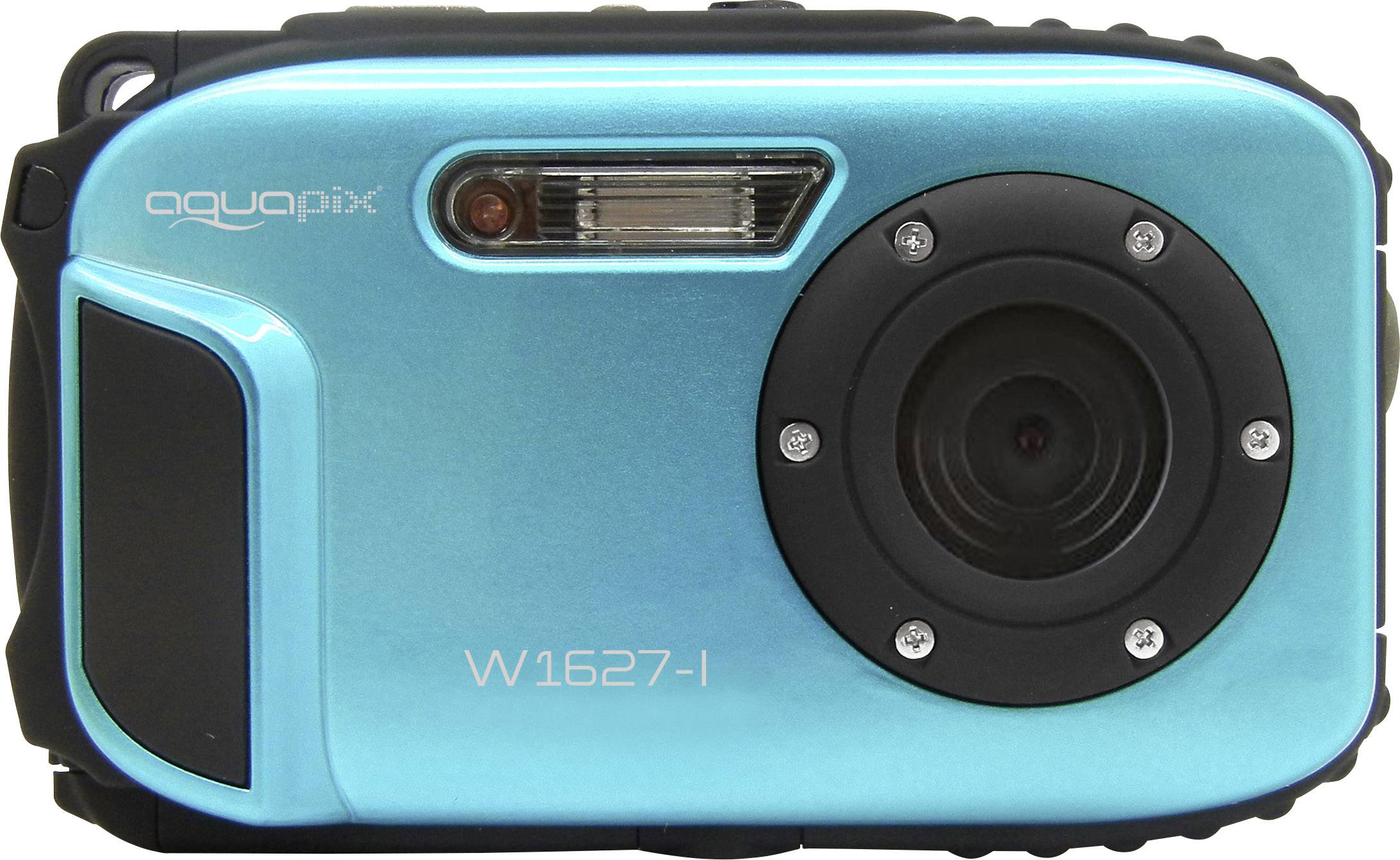 Easypix W1627 Iceblue Digitalkamera 16 Megapixel Blau Unterwasserkamera, Stoßfest, Staubgeschützt