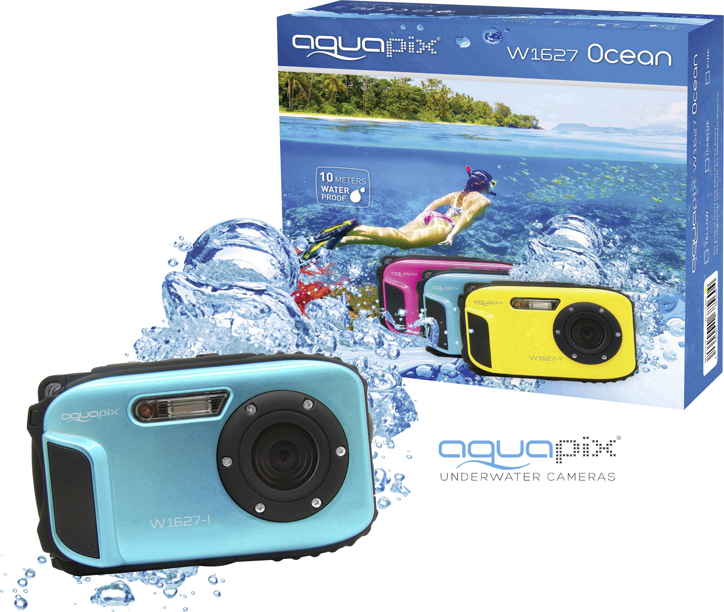 Easypix W1627 Iceblue Digitalkamera 16 Megapixel Blau Unterwasserkamera, Stoßfest, Staubgeschützt