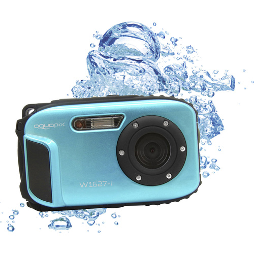 Easypix W1627 Iceblue Digitalkamera 16 Megapixel Blau Unterwasserkamera, Stoßfest, Staubgeschützt
