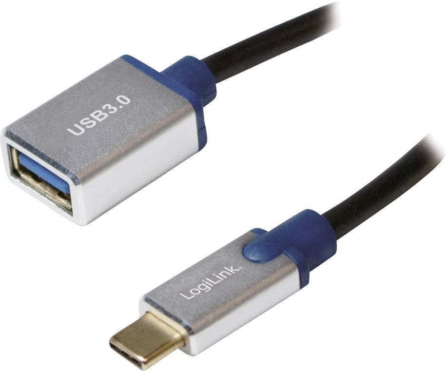 Logilink Usb 3 1 Adapter 1x Usb 3 1 Stecker C 1x Usb 3 0 Buchse A Usb 3 1 Gen1 Cable Usb Type C M To A F 0 1m Digitalo