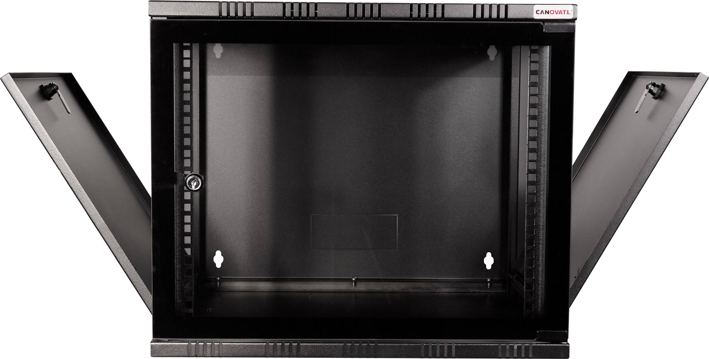 LogiLink 19" WALLMOUNT SOHO BOX 12U 540*550, BLACK, FLATPACK 19 Zoll Wandgehäuse (B x H x T) 540 x 589 x 550mm 12 HE Schwarz