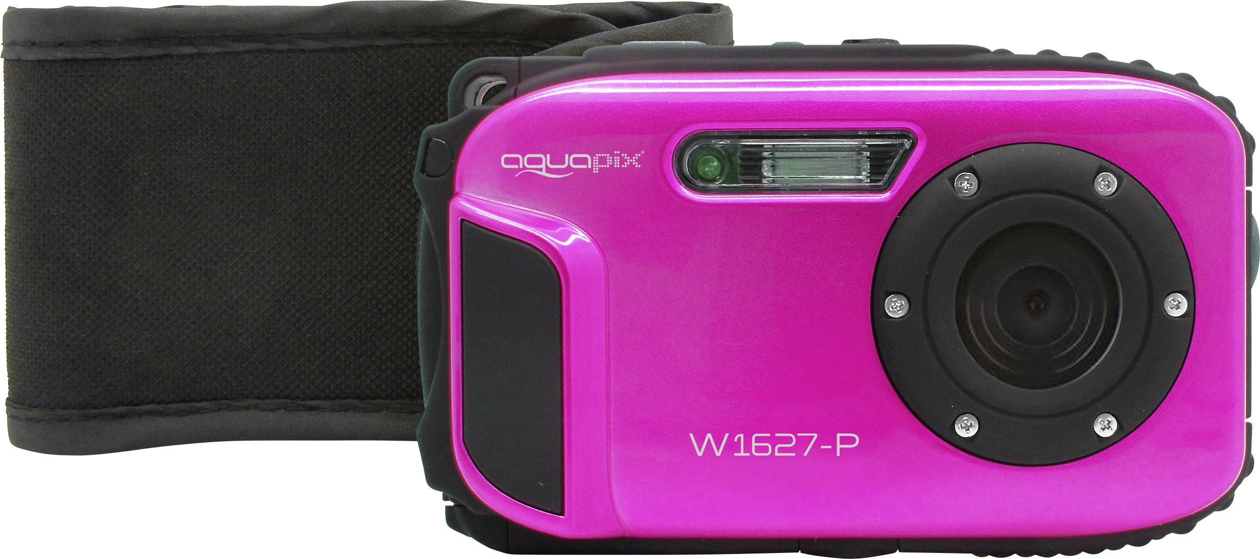 Easypix W1627 Pink Digitalkamera 16 Megapixel Pink Unterwasserkamera, Stoßfest, Staubgeschützt
