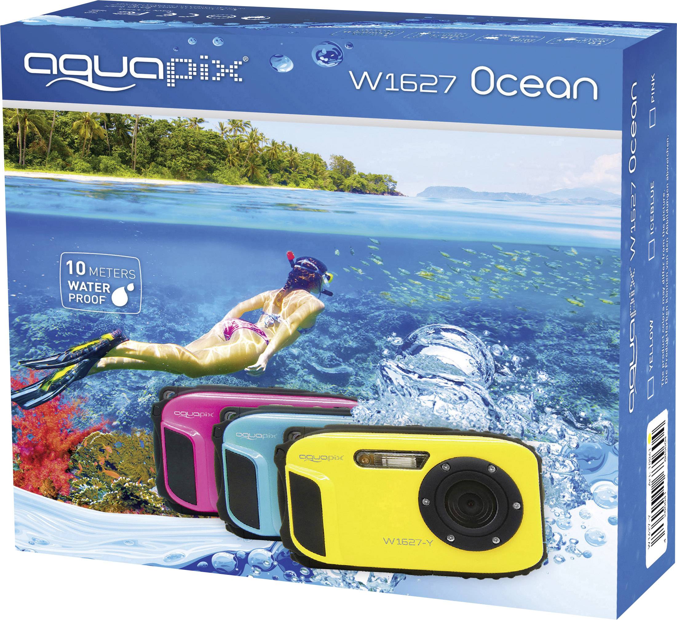 Easypix W1627 Pink Digitalkamera 16 Megapixel Pink Unterwasserkamera, Stoßfest, Staubgeschützt