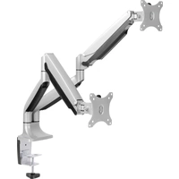 LogiLink BP0043 2fach Monitor-Tischhalterung 33,0cm (13") - 81,3cm (32") Silber Höhenverstellbar, Neigbar, Schwenkbar, Drehbar LogiLink BP0043 2fach Monitor-Tischhalterung 33,0cm (13") - 81,3cm (32") Silber Höhenverstellbar, Neigbar, Schwenkbar, Drehbar
